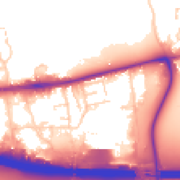 Daytime road noise heatmap for EN8 7QP