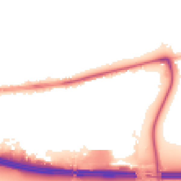 Night-time road noise heatmap for EN8 7QP