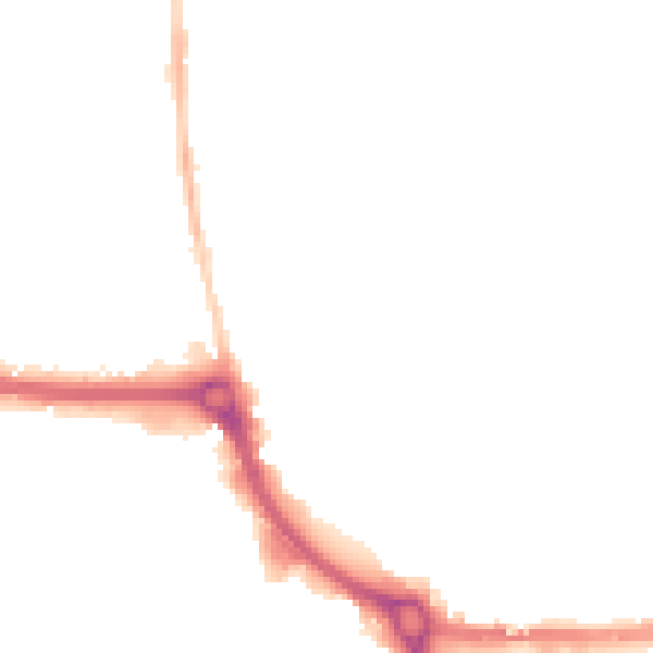 Night-time road noise heatmap for EN8 7RA