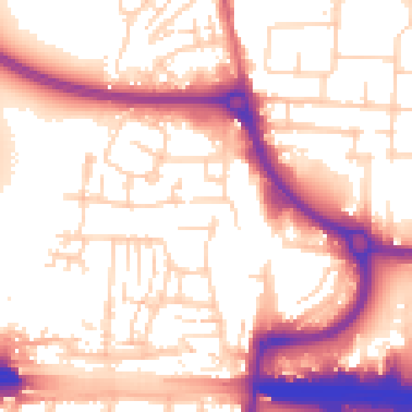 Daytime road noise heatmap for EN8 8AA