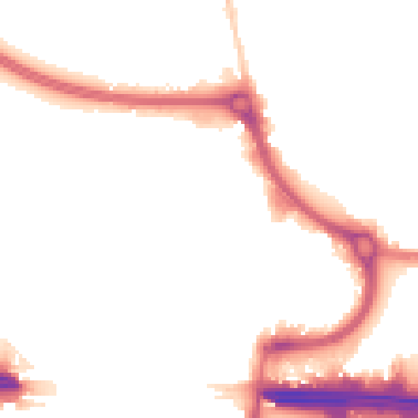 Night-time road noise heatmap for EN8 8AA