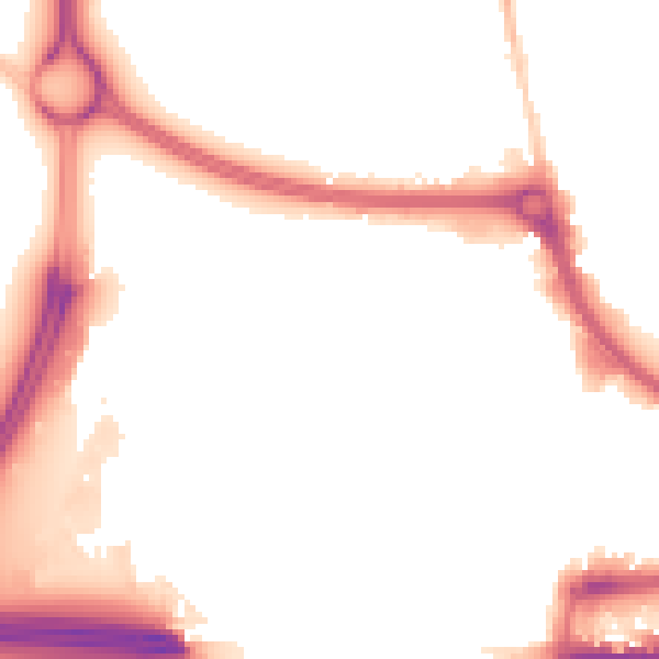 Night-time road noise heatmap for EN8 8AH