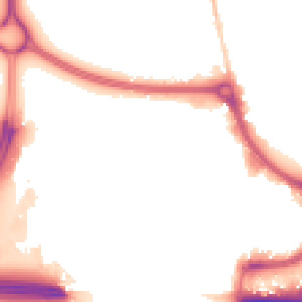 Night-time road noise heatmap for EN8 8AJ