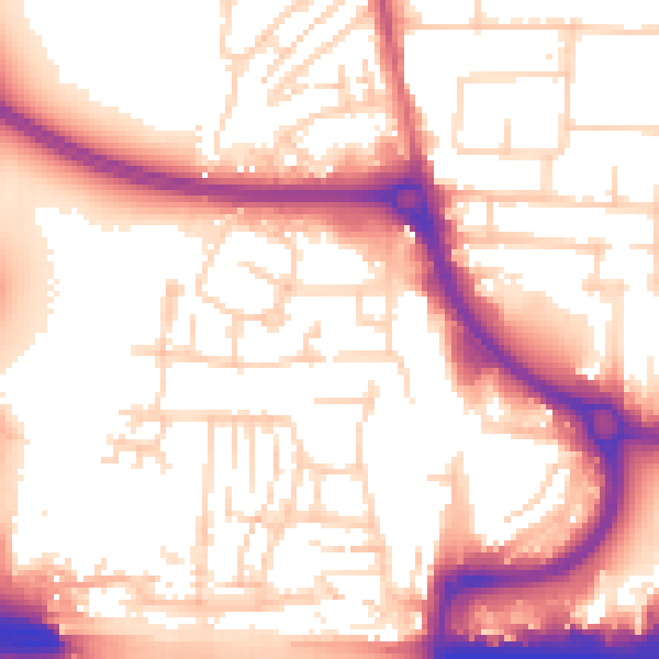 Daytime road noise heatmap for EN8 8FE