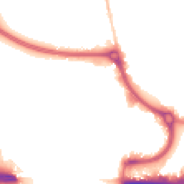 Night-time road noise heatmap for EN8 8FE