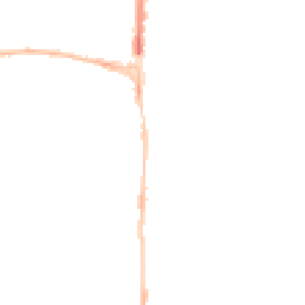Night-time road noise heatmap for EN8 8LA