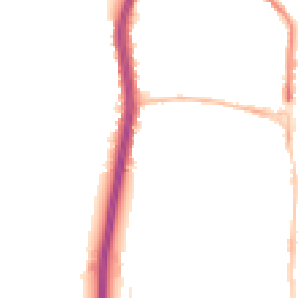 Night-time road noise heatmap for EN8 8PB