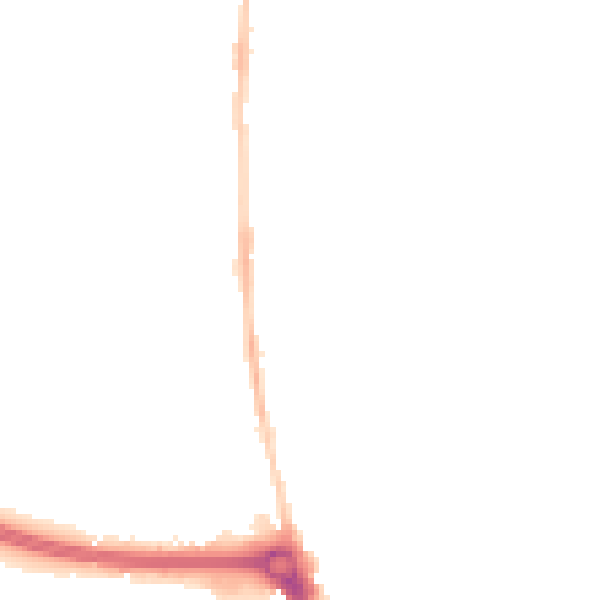 Night-time road noise heatmap for EN8 8TN