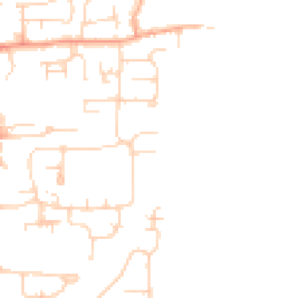 Daytime road noise heatmap for EN8 8UG