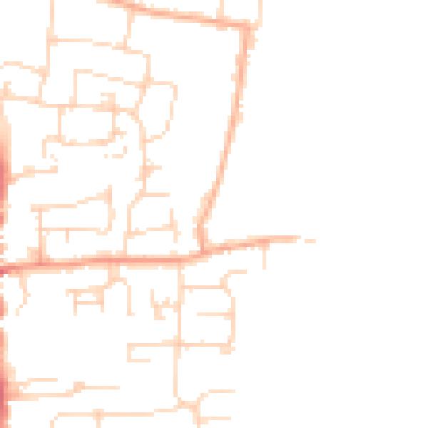 Daytime road noise heatmap for EN8 9AP