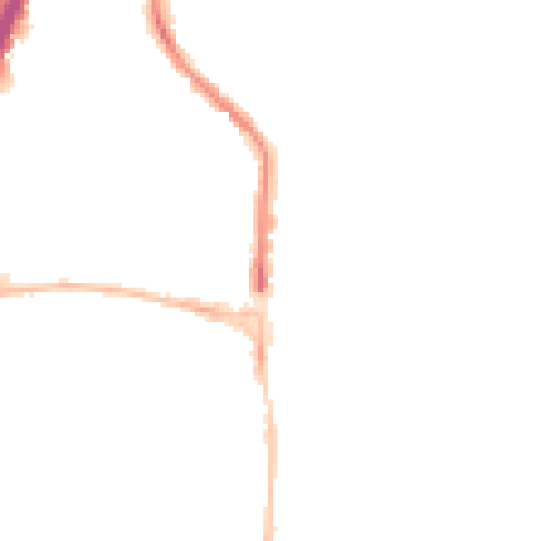 Night-time road noise heatmap for EN8 9BN