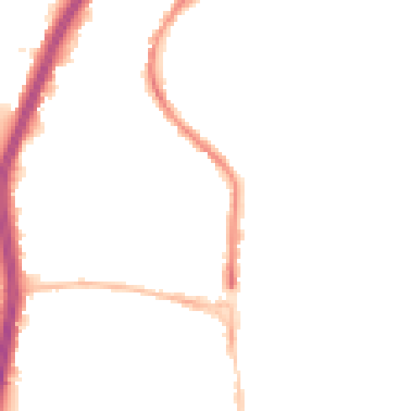 Night-time road noise heatmap for EN8 9EP
