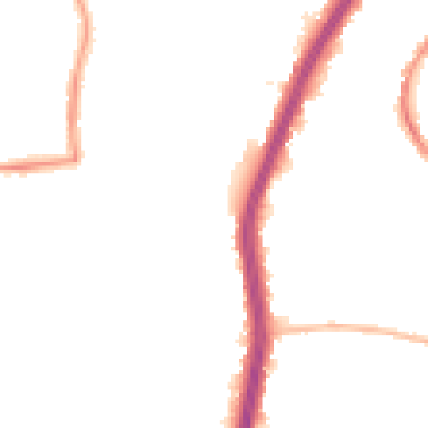 Night-time road noise heatmap for EN8 9ER
