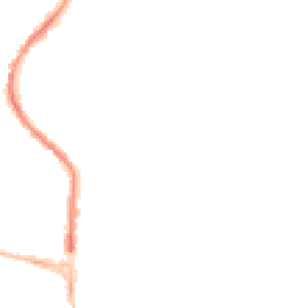 Night-time road noise heatmap for EN8 9HF