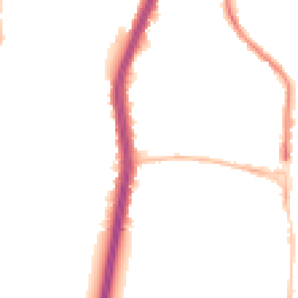 Night-time road noise heatmap for EN8 9NJ