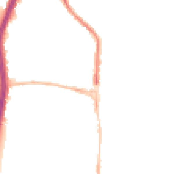 Night-time road noise heatmap for EN8 9NU