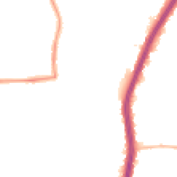 Night-time road noise heatmap for EN8 9PG