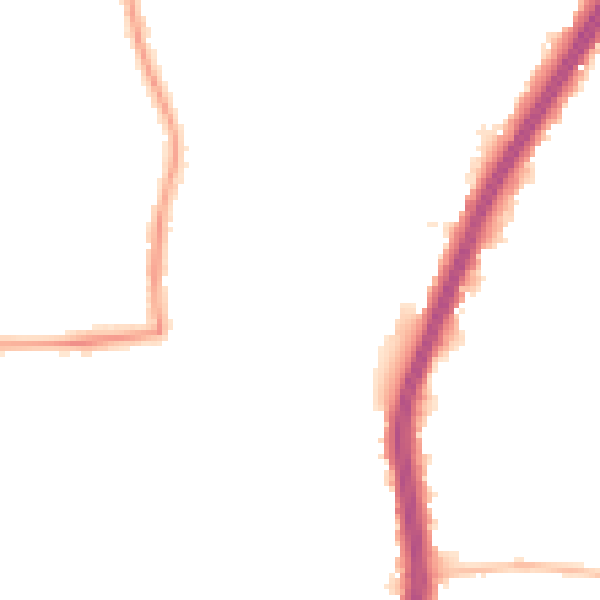 Night-time road noise heatmap for EN8 9PN