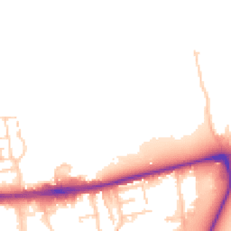 Daytime road noise heatmap for EN9 1AB