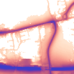 Daytime road noise heatmap for EN9 1AE