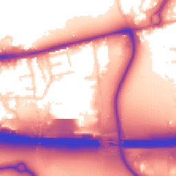 Daytime road noise heatmap for EN9 1AJ