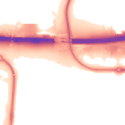 Night-time road noise heatmap for EN9 1AL