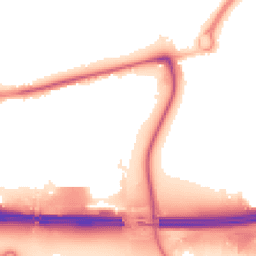 Night-time road noise heatmap for EN9 1AN