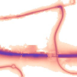 Night-time road noise heatmap for EN9 1AS