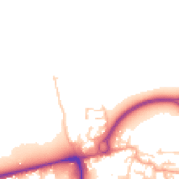 Daytime road noise heatmap for EN9 1BN