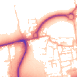 Daytime road noise heatmap for EN9 1BQ