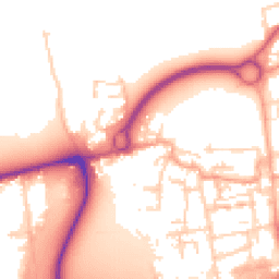 Daytime road noise heatmap for EN9 1BS