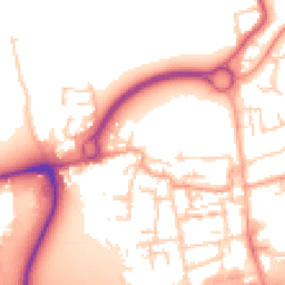 Daytime road noise heatmap for EN9 1DT