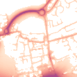 Daytime road noise heatmap for EN9 1EP