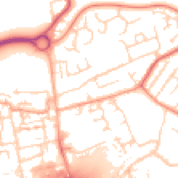 Daytime road noise heatmap for EN9 1EY