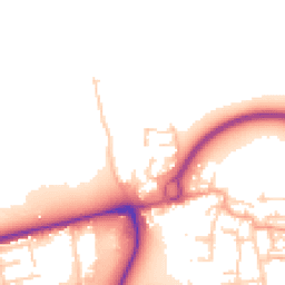 Daytime road noise heatmap for EN9 1JB
