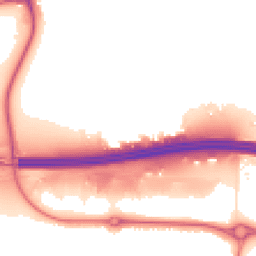 Night-time road noise heatmap for EN9 1JH