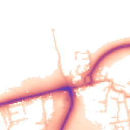 Daytime road noise heatmap for EN9 1JR