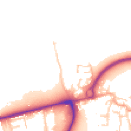 Daytime road noise heatmap for EN9 1JT