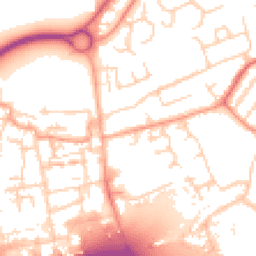Daytime road noise heatmap for EN9 1NE