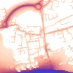 Daytime road noise heatmap for EN9 1NQ