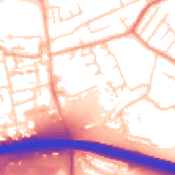 Daytime road noise heatmap for EN9 1NS