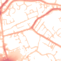 Daytime road noise heatmap for EN9 1NY