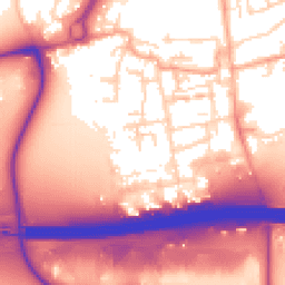 Daytime road noise heatmap for EN9 1RT