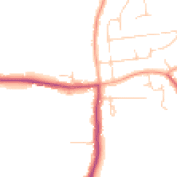 Daytime road noise heatmap for EN9 2BQ