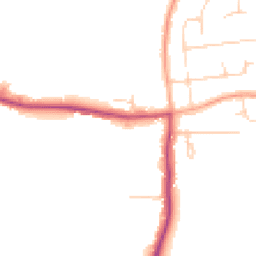 Daytime road noise heatmap for EN9 2HF