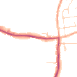 Daytime road noise heatmap for EN9 2HX