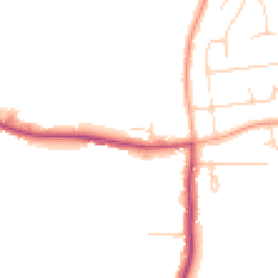 Daytime road noise heatmap for EN9 2JJ