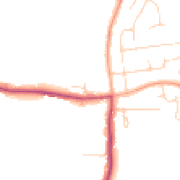 Daytime road noise heatmap for EN9 2JT