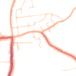 Daytime road noise heatmap for EN9 2LE
