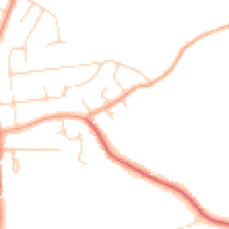 Daytime road noise heatmap for EN9 2RE